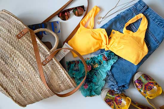 Beach bag Essentials Bikini Sunscreen
